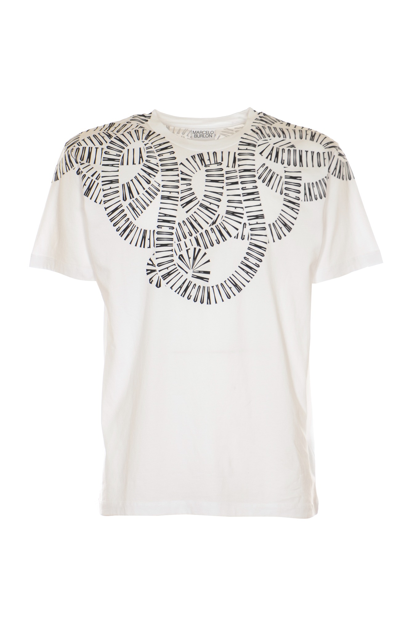 Marcelo burlon t cheap shirt bianca e nera